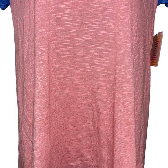 NWT LuLaRoe Pink Classic T Shirt Top Color Block Flowy Short Sleeve Womens Small - Picture 4 of 15
